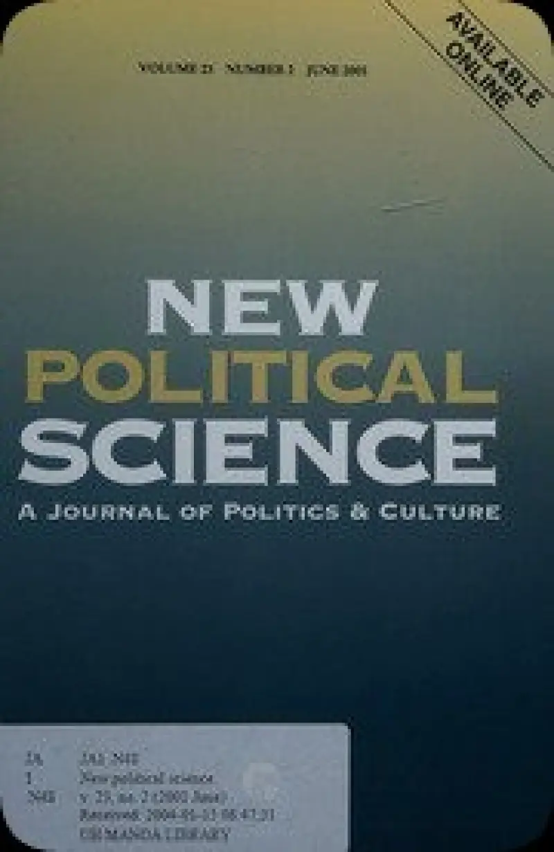 علوم سیاسی نوین ژوئن ۲۰۰۱: جلد ۲۳  شماره ۲  جلد ۲۳  شماره ۲  ۲۰۰۱-۰۶
